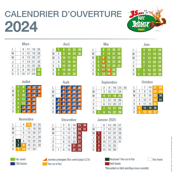 Parc Asterix - Offre Noel Non Date 2024 - Parc Asterix from 30 Mar 2024 to 5 Jan 2025