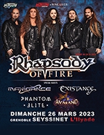 Book the best tickets for Rhapsody Of Fire - L'ilyade -  March 26, 2023