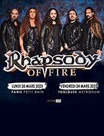Réservez les meilleures places pour Rhapsody Of Fire - Petit Bain - Du 19 mars 2023 au 20 mars 2023