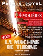 Book the best tickets for La Machine De Turing - Theatre Du Palais Royal - From August 18, 2021 to April 29, 2023