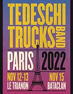 Book the best tickets for Tedeschi Trucks Band - Le Trianon - From 11 November 2022 to 13 November 2022