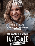 Book the best tickets for Emma Peters - La Cigale - From 25 January 2023 to 26 January 2023