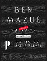 Réservez les meilleures places pour Ben Mazué - Salle Pleyel - Du 28 septembre 2022 au 30 septembre 2022