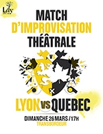 Book the best tickets for Match D'impro Lyon Vs Quebec - Le Transbordeur -  March 26, 2023