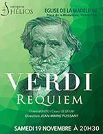 Book the best tickets for Requiem De Verdi - Eglise De La Madeleine - From 18 November 2022 to 19 November 2022