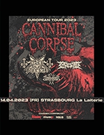 Réservez les meilleures places pour Cannibal Corpse - La Laiterie - Le 14 avr. 2023