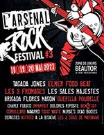 Book the best tickets for L'arsenal Rock Festival - Pass 2 Jours - Zone De Loisirs - From 17 May 2023 to 20 May 2023