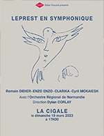 Réservez les meilleures places pour Leprest En Symphonique - La Cigale - Du 18 mars 2023 au 19 mars 2023