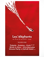 Réservez les meilleures places pour Les 3 Elephants 2023 - 1 Jour - Site Payant Place De Hercé - Du 12 mai 2023 au 13 mai 2023