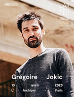 Réservez les meilleures places pour Gregoire Jokic - L'archipel - Salle Bleue - Le 13 avril 2023