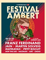 Book the best tickets for World Festival Ambert - Pass 1 Jour - Plan D'eau - From Jul 20, 2023 to Jul 22, 2023