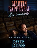 Réservez les meilleures places pour Martin Rappeneau - Cafe De La Danse - Le 27 septembre 2023