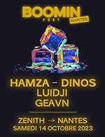 Book the best tickets for Boomin Fest - Nantes - Zenith Nantes Metropole -  October 14, 2023