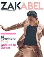 Réservez les meilleures places pour Zak Abel - Cafe De La Danse - Le 18 novembre 2023
