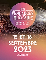 Book the best tickets for Les Vendanges Musicales - Pass 2 Jours - Charnay - From September 15, 2023 to September 16, 2023