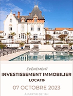Réservez les meilleures places pour Soiree Investissement Immobilier Locatif - Chateau Saint Pierre De Serjac - Le 7 octobre 2023