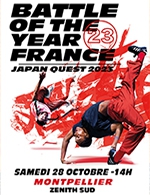 Réservez les meilleures places pour Battle Of The Year France 2023 - Zenith Sud Montpellier - Le 28 octobre 2023