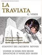 Book the best tickets for La Traviata De G.verdi - Couvent Des Jacobins - Auditorium - From March 16, 2024 to March 17, 2024