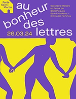 Réservez les meilleures places pour Au Bonheur Des Lettres - Theatre De La Porte Saint-martin - Le 26 mars 2024