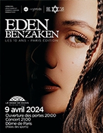 Book the best tickets for Eden Ben Zaken - Dome De Paris - Palais Des Sports -  April 9, 2024