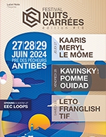 Réservez les meilleures places pour Festival Nuits Carrees - Pass 3 Soirs - Esplanade Pre Pecheurs Antibes - Du 27 juin 2024 au 29 juin 2024