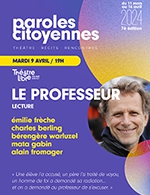 Réservez les meilleures places pour Le Professeur - Le Theatre Libre - Le 9 avril 2024