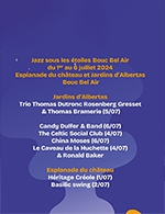 Réservez les meilleures places pour Jazz Sous Les Etoiles-pass 2 Concerts - Jardin D'albertas - Bouc Bel Air - Le 4 juillet 2024