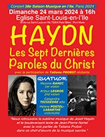 Réservez les meilleures places pour Haydn Les 7 Dernieres Paroles - Eglise Saint Louis En L'ile - Le 24 mars 2024
