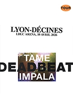 Réservez les meilleures places pour Tame Impala - Ldlc Arena - Le 10 avril 2026
