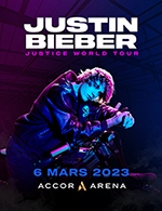 Réservez les meilleures places pour Justin Bieber Vip 1 - Accor Arena - Le 07 mars 2023
