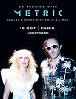 Book the best tickets for Metric - Les Etoiles -  October 19, 2023