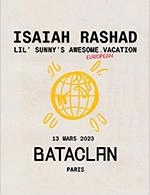 Réservez les meilleures places pour Isaiah Rashad - Le Bataclan - Paris - Le 13 mars 2023